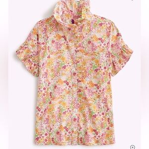 J. Crew Short-sleeve cottage top in Liberty®‎ Margaret Annie fabric sz2